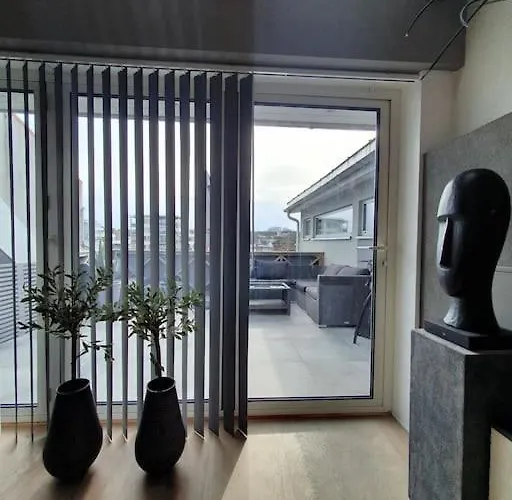 Modern Loftsleilighet شقة فردريكسْتاد